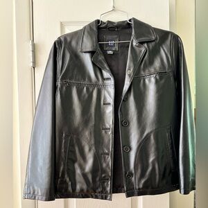 Vintage Girls Black leather jacket